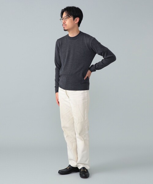 BEAMS F(ビームスエフ)の「【別注】LORENZONI / ウール ハイネック ニット(ニット/セーター・メンズ・グレー/パープル/ダークブラウン/レッド系その他7/ブラック/グレー系その他/カーキ・50/48/46/44/52)」の10枚目の写真