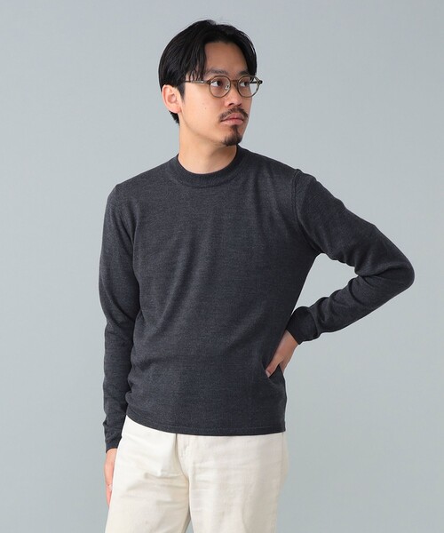 BEAMS F(ビームスエフ)の「【別注】LORENZONI / ウール ハイネック ニット(ニット/セーター・メンズ・グレー/パープル/ダークブラウン/レッド系その他7/ブラック/グレー系その他/カーキ・50/48/46/44/52)」の11枚目の写真
