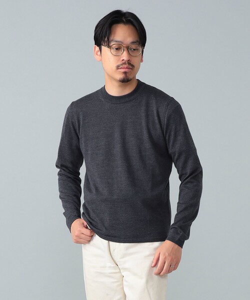 BEAMS F(ビームスエフ)の「【別注】LORENZONI / ウール ハイネック ニット(ニット/セーター・メンズ・グレー/パープル/ダークブラウン/レッド系その他7/ブラック/グレー系その他/カーキ・50/48/46/44/52)」の12枚目の写真