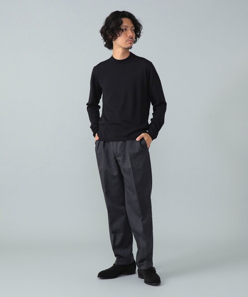 BEAMS F(ビームスエフ)の「【別注】LORENZONI / ウール ハイネック ニット(ニット/セーター・メンズ・グレー/パープル/ダークブラウン/レッド系その他7/ブラック/グレー系その他/カーキ・50/48/46/44/52)」の13枚目の写真