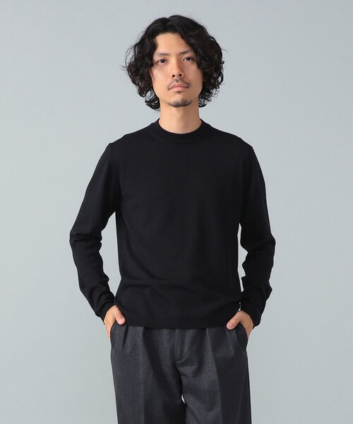 BEAMS F(ビームスエフ)の「【別注】LORENZONI / ウール ハイネック ニット(ニット/セーター・メンズ・グレー/パープル/ダークブラウン/レッド系その他7/ブラック/グレー系その他/カーキ・50/48/46/44/52)」の17枚目の写真