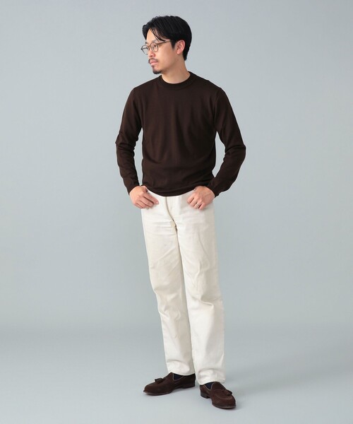 BEAMS F(ビームスエフ)の「【別注】LORENZONI / ウール ハイネック ニット(ニット/セーター・メンズ・グレー/パープル/ダークブラウン/レッド系その他7/ブラック/グレー系その他/カーキ・50/48/46/44/52)」の19枚目の写真