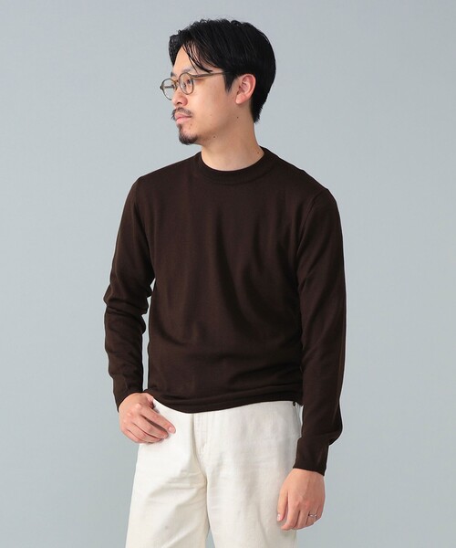 BEAMS F(ビームスエフ)の「【別注】LORENZONI / ウール ハイネック ニット(ニット/セーター・メンズ・グレー/パープル/ダークブラウン/レッド系その他7/ブラック/グレー系その他/カーキ・50/48/46/44/52)」の21枚目の写真
