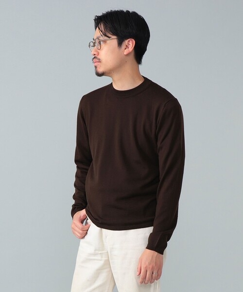 LORENZONI(ロレンツォーニ)ウールハイネックニット ダークブラウン 別注】LORENZONI / ウール ハイネック ニット（ニット/セーター