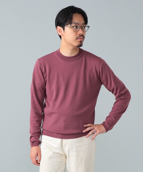 BEAMS F（ビームスエフ）の「【別注】LORENZONI / ウール ハイネック ニット（ニット/セーター・メンズ・グレー/パープル/ダークブラウン/レッド系その他7/ブラック・50/48/46/44）」の7枚目の写真