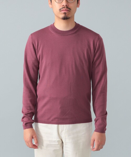 BEAMS F（ビームスエフ）の「【別注】LORENZONI / ウール ハイネック ニット（ニット/セーター・メンズ・グレー/パープル/ダークブラウン/レッド系その他7/ブラック・50/48/46/44）」の8枚目の写真