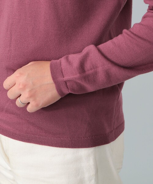 BEAMS F（ビームスエフ）の「【別注】LORENZONI / ウール ハイネック ニット（ニット/セーター・メンズ・グレー/パープル/ダークブラウン/レッド系その他7/ブラック・50/48/46/44）」の12枚目の写真