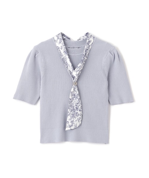 セール】◇ジュイ柄スカーフ付きニット（ニット/セーター）｜JILL by