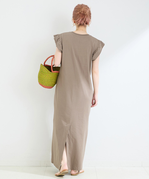 【着用5.6回】AMACA ベルテッド♡コットンシャツワンピース　ウォッシャブル 着用5.6回】AMACA ベルテッド♡コットンシャツワンピース