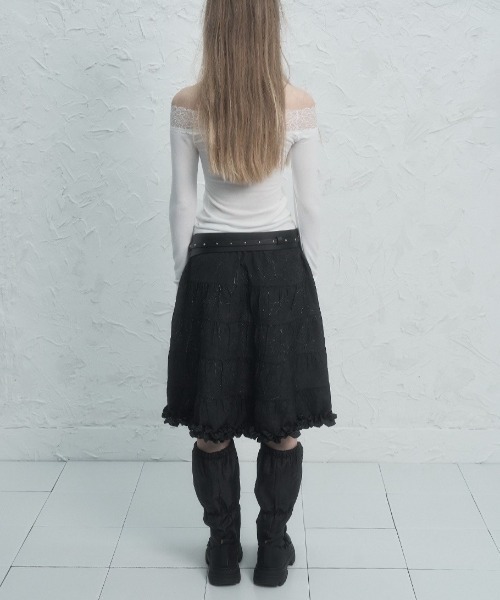 セール】【SETUP‐EXE】LACE OFF- SHOULDER TOP（Tシャツ