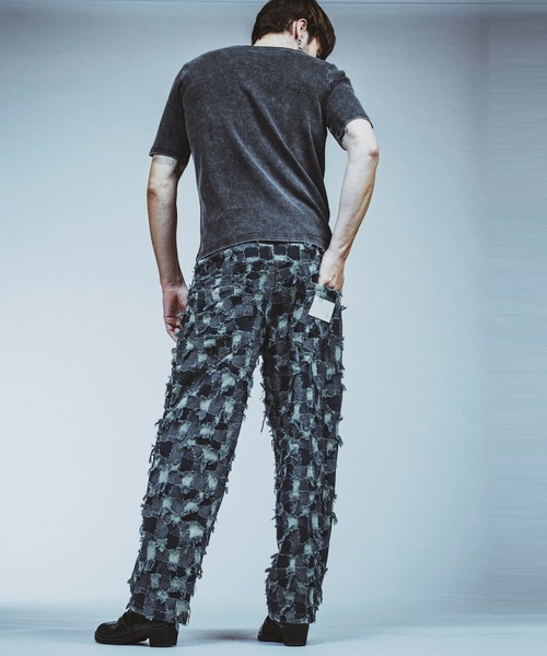 NO ID.（ノーアイディ）の「【NO ID.】Fraise Henry V-Neck T-Shirt / フライス ヘンリー Vネック Tシャツ（Tシャツ/カットソー・メンズ・グレー/ブラック/ホワイト・1/2）」の14枚目の写真