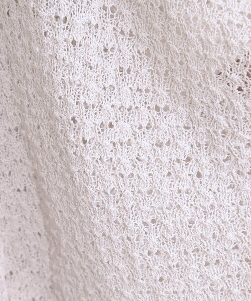 Cutie Blonde（キューティーブロンド）の「リネンライク 透かし編みボレロカーディガン（カーディガン/ボレロ・レディース・ブラック/ナチュラル/グリーン系・00）」の15枚目の写真