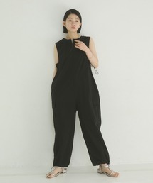 hunch（ハンチ）の「【接触冷感】サイドギャザー オールインワン（つなぎ/オールインワン）」