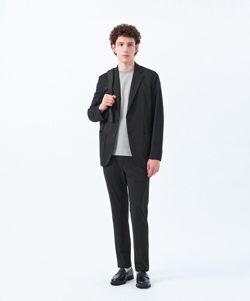 MACKINTOSH PHILOSOPHY(マッキントッシュ フィロソフィー)の「ドライフラットストレッチ ハイパーストレッチメッシュ イージージャケット(テーラードジャケット・メンズ・ブラック/グレー系その他2/ダークネイビー・40/38/42/36)」の5枚目の写真