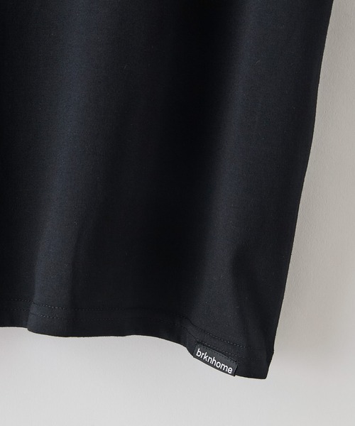 brknhome(ブロークンホーム)の「【BRKNHOME/ブロークンホーム】×【ZERO STAIN/ゼロステイン】コラボ 袖配色 クルーネック Tシャツ(Tシャツ/カットソー・メンズ・ホワイト/ブラック・MEDIUM/LARGE)」の6枚目の写真