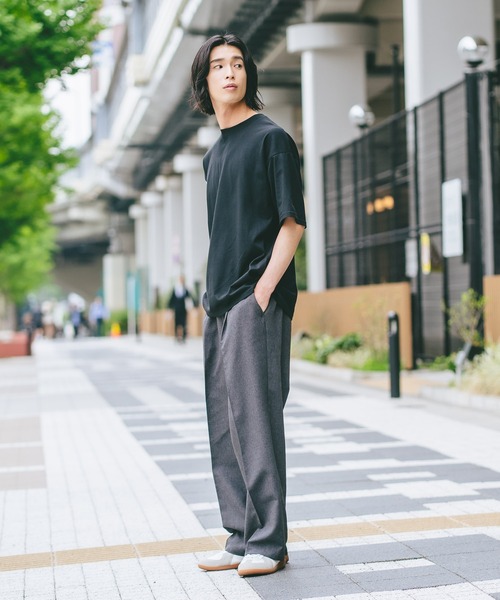 brknhome(ブロークンホーム)の「【BRKNHOME/ブロークンホーム】×【ZERO STAIN/ゼロステイン】コラボ 袖配色 クルーネック Tシャツ(Tシャツ/カットソー・メンズ・ホワイト/ブラック・MEDIUM/LARGE)」の17枚目の写真