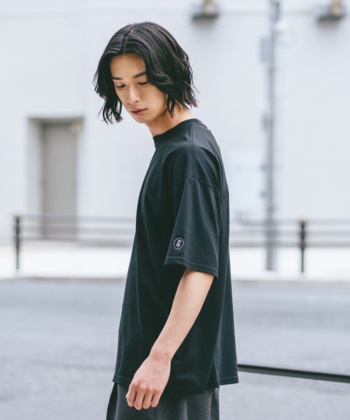 brknhome(ブロークンホーム)の「【BRKNHOME/ブロークンホーム】×【ZERO STAIN/ゼロステイン】コラボ 袖配色 クルーネック Tシャツ(Tシャツ/カットソー・メンズ・ホワイト/ブラック・MEDIUM/LARGE)」の22枚目の写真