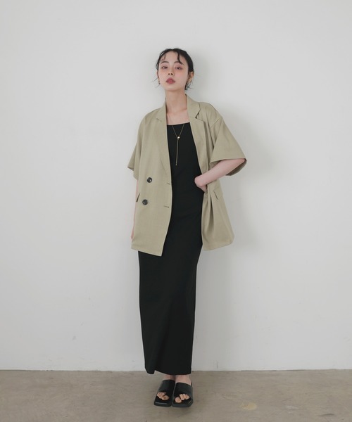 セール】ハーフスリーブテーラージャケット（テーラードジャケット