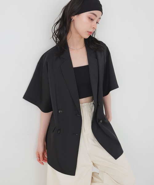 セール】ハーフスリーブテーラージャケット（テーラード