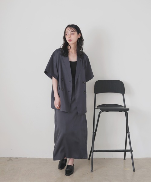 セール】ハーフスリーブテーラージャケット（テーラードジャケット