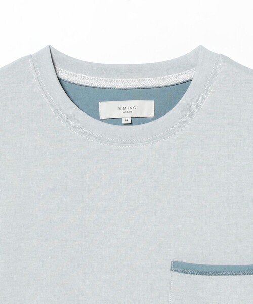 B:MING by BEAMS（ビーミングバイビームス）の「ダブルフェイス クルーネック ポケット Tシャツ（Tシャツ/カットソー・メンズ・ネイビー/ブラウン系その他5/オフホワイト・SMALL/MEDIUM/LARGE/X-LARGE）」の10枚目の写真
