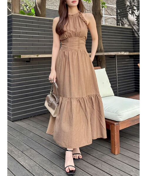 アメスリフリルシェイプワンピース（ワンピース）｜dazzlin（ダズリン