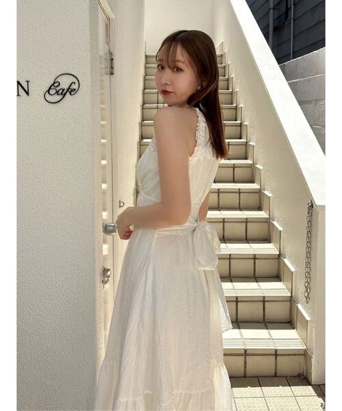 セール】アメスリフリルシェイプワンピース（ワンピース）｜dazzlin