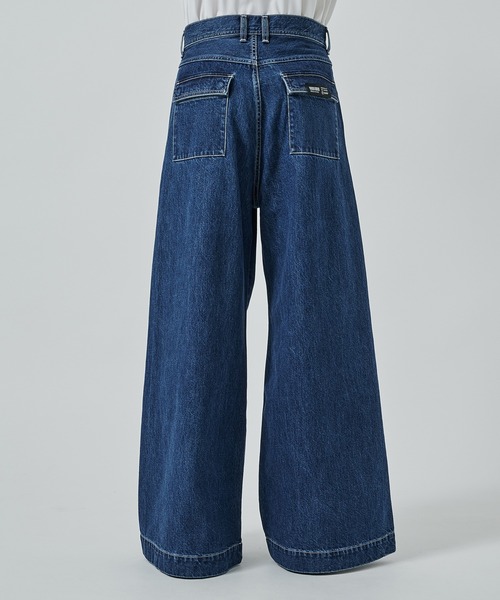 SHAREEF（シャリーフ）の「【SHAREEF】BAGGY DENIM（デニムパンツ・メンズ・ブラック/インディゴブルー・1/2）」の7枚目の写真