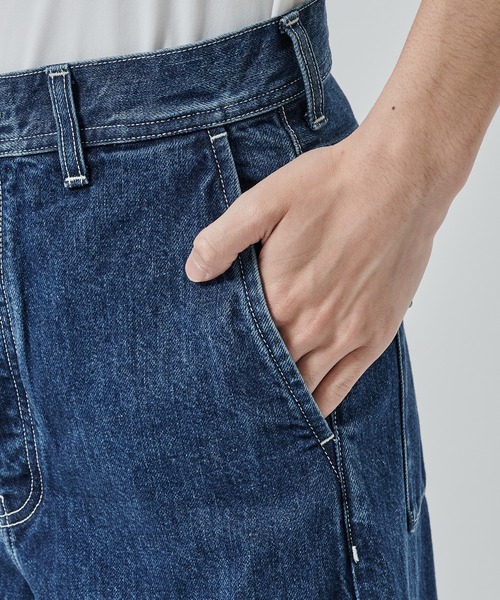 SHAREEF（シャリーフ）の「【SHAREEF】BAGGY DENIM（デニムパンツ・メンズ・ブラック/インディゴブルー・1/2）」の10枚目の写真