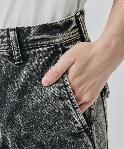 SHAREEF（シャリーフ）の「【SHAREEF】BAGGY DENIM（デニムパンツ・メンズ・ブラック/インディゴブルー・1/2）」の21枚目の写真