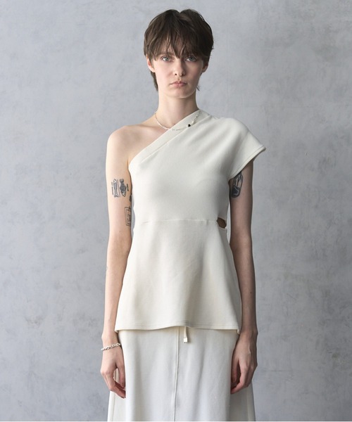 tシャツ Minfy oneshoulder CS  ミンフィーワンショルダーカットソー レディース セール】Minfy oneshoulder CS ミンフィーワンショルダー