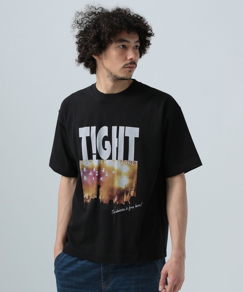 BAYFLOW(ベイフロー)の「BROOKLYN フードフェス半袖Tシャツ(Tシャツ/カットソー・メンズ・ブラック/オフホワイト・MEDIUM/LARGE)」の1枚目の写真