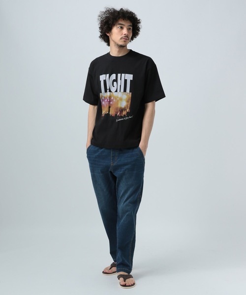 BAYFLOW(ベイフロー)の「BROOKLYN フードフェス半袖Tシャツ(Tシャツ/カットソー・メンズ・ブラック/オフホワイト・MEDIUM/LARGE)」の5枚目の写真
