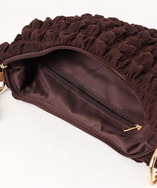 GORGE(ゴージ)の「《ふわもこ質感》レディース バブルショルダー バッグ ショルダーバッグ 2WAY 春夏秋冬(ショルダーバッグ・レディース・アイボリー/ブラック/ブラウン・F)」の12枚目の写真