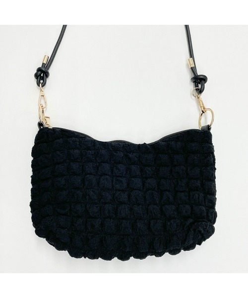 GORGE(ゴージ)の「《ふわもこ質感》レディース バブルショルダー バッグ ショルダーバッグ 2WAY 春夏秋冬(ショルダーバッグ・レディース・アイボリー/ブラック/ブラウン・F)」の9枚目の写真