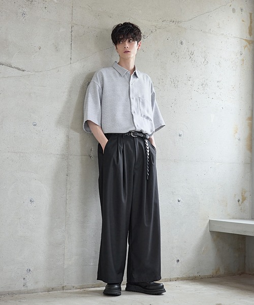 ETELIO(エテリオ)の「本革サークルパーツレザーベルト(ベルト・メンズ・ブラック・F)」の11枚目の写真