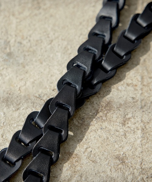 ETELIO(エテリオ)の「本革サークルパーツレザーベルト(ベルト・メンズ・ブラック・F)」の15枚目の写真