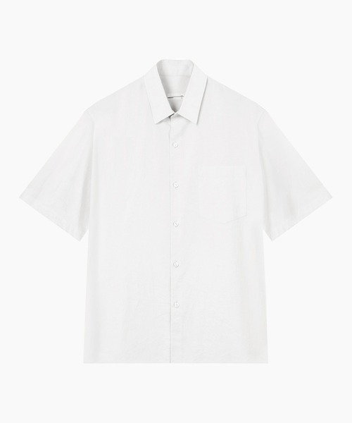 LAD MUSICIAN(ラッドミュージシャン)の「COTTON LINEN SHORT SLEEVE BIG SHIRT(シャツ/ブラウス・メンズ・ブラック/ホワイト・46/44/42)」の2枚目の写真
