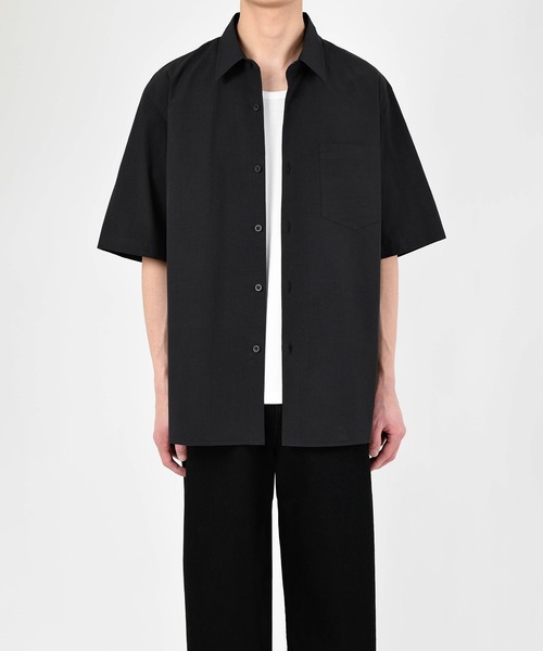 LAD MUSICIAN(ラッドミュージシャン)の「COTTON LINEN SHORT SLEEVE BIG SHIRT(シャツ/ブラウス・メンズ・ブラック/ホワイト・46/44/42)」の3枚目の写真