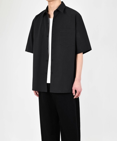 LAD MUSICIAN(ラッドミュージシャン)の「COTTON LINEN SHORT SLEEVE BIG SHIRT(シャツ/ブラウス・メンズ・ブラック/ホワイト・46/44/42)」の4枚目の写真