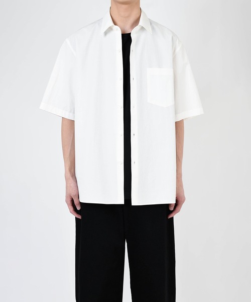 LAD MUSICIAN(ラッドミュージシャン)の「COTTON LINEN SHORT SLEEVE BIG SHIRT(シャツ/ブラウス・メンズ・ブラック/ホワイト・46/44/42)」の9枚目の写真