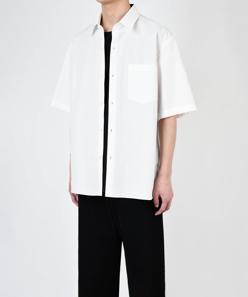 LAD MUSICIAN(ラッドミュージシャン)の「COTTON LINEN SHORT SLEEVE BIG SHIRT(シャツ/ブラウス・メンズ・ブラック/ホワイト・46/44/42)」の10枚目の写真