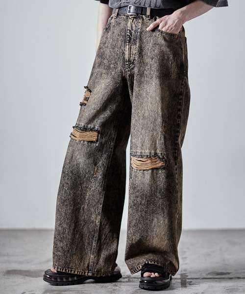 【CLEL】Veiled Damage Denim / ヴェイルドダメージデニム CLEL】Veiled Damage Denim / ヴェイルドダメージデニム（デニム