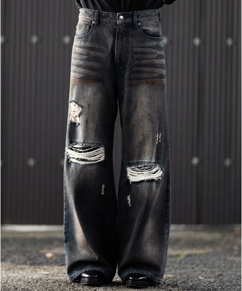 CLEL（クレイル）の「【CLEL】Veiled Damage Denim / ヴェイルド