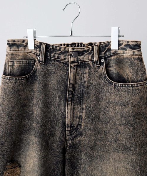 【CLEL】Veiled Damage Denim / ヴェイルドダメージデニム CLEL（クレイル）の「【CLEL】Veiled Damage Denim / ヴェイルド