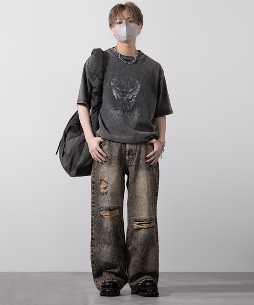 CLEL】Veiled Damage Denim / ヴェイルドダメージデニム（デニム
