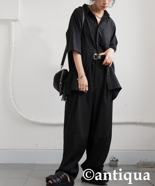 antiqua（アンティカ）の「テープデザインシャツ（シャツ/ブラウス・レディース・ホワイト/ブラック・ONESIZE）」の11枚目の写真