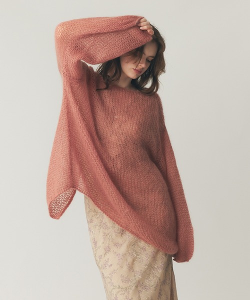 2wayキッドモヘヤシアーニット（ニット/セーター）｜ME COUTURE（ミー