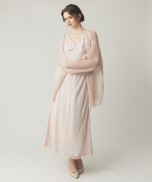 ME COUTURE（ミークチュール）の「2wayキッドモヘヤシアーニット（ニット/セーター・レディース・オフホワイト/ピンク/ベビーピンク/ピンクベージュ・FREE）」の13枚目の写真