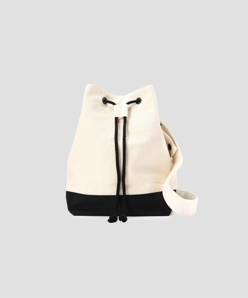 MHL.(エムエイチエル)の「COTTON CANVAS(ショルダーバッグ・レディース・ホワイト系その他2/ブラック・FREE)」の2枚目の写真